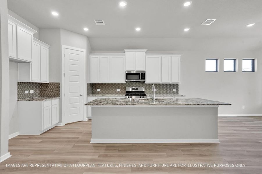 Furnished interior view inside a new home in Emberly  45', Beasley (Image 3).