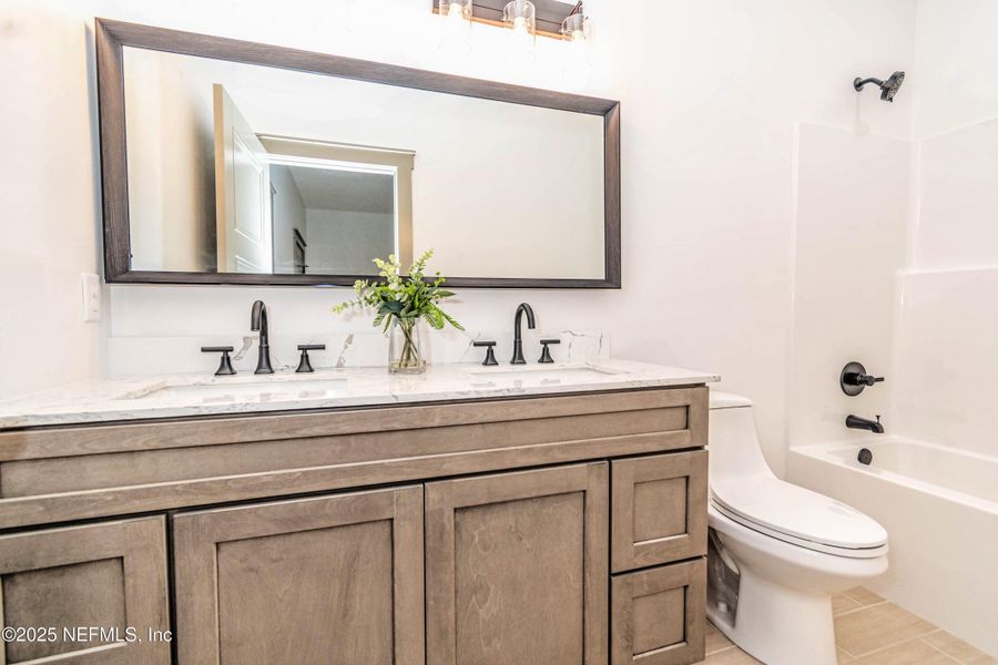 Furnished interior view inside a new home in , Glen St. Mary (Image 7).