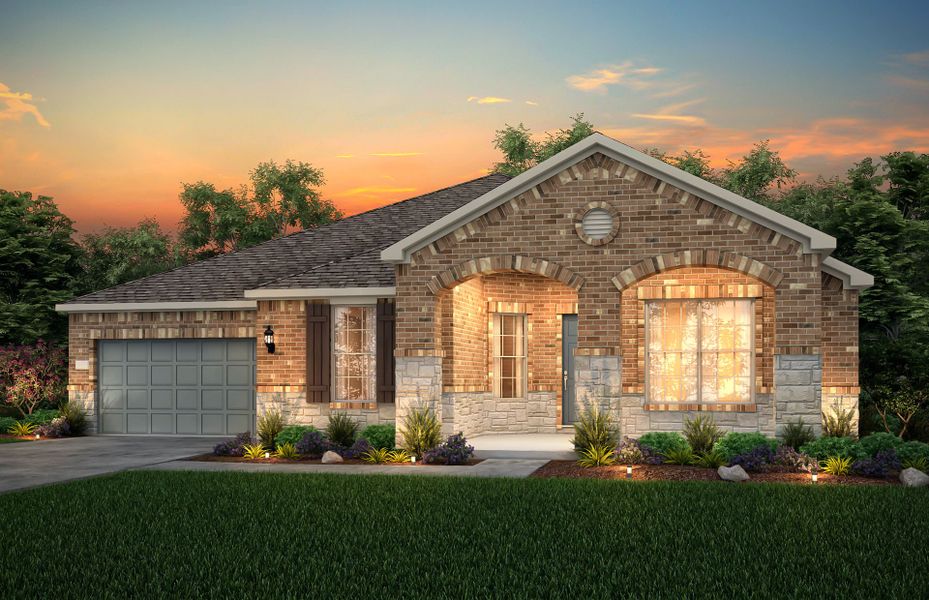 Representative exterior photo of a completed home built from the Reverence by Del Webb in Sun City Texas, Georgetown, TX (Image 32).