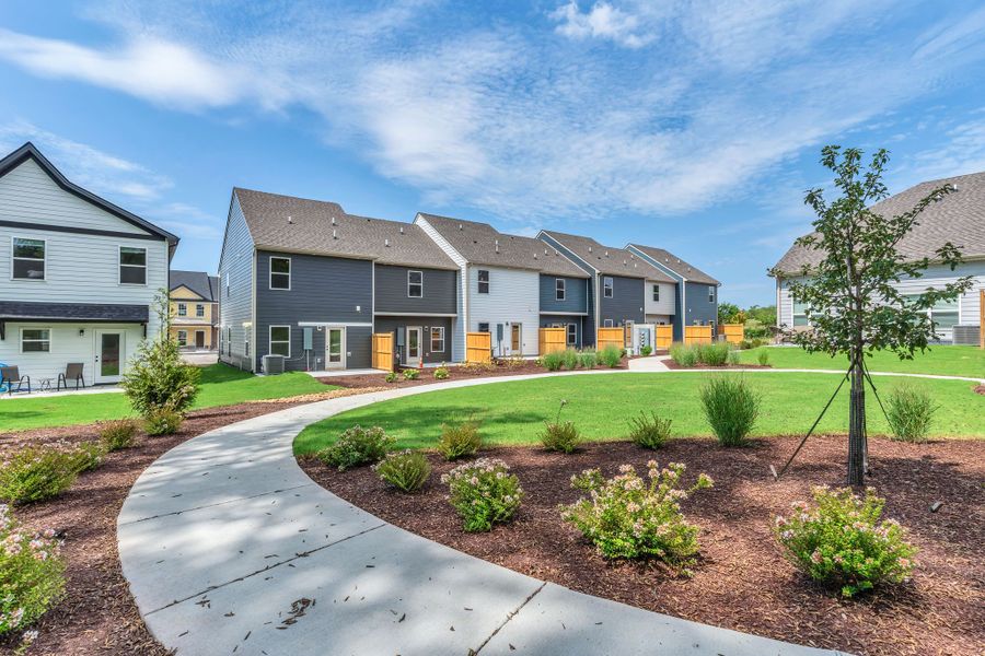 Front exterior of a new home in Oxford Station, Gallatin, TN, highlighting curb appeal (Image 17).