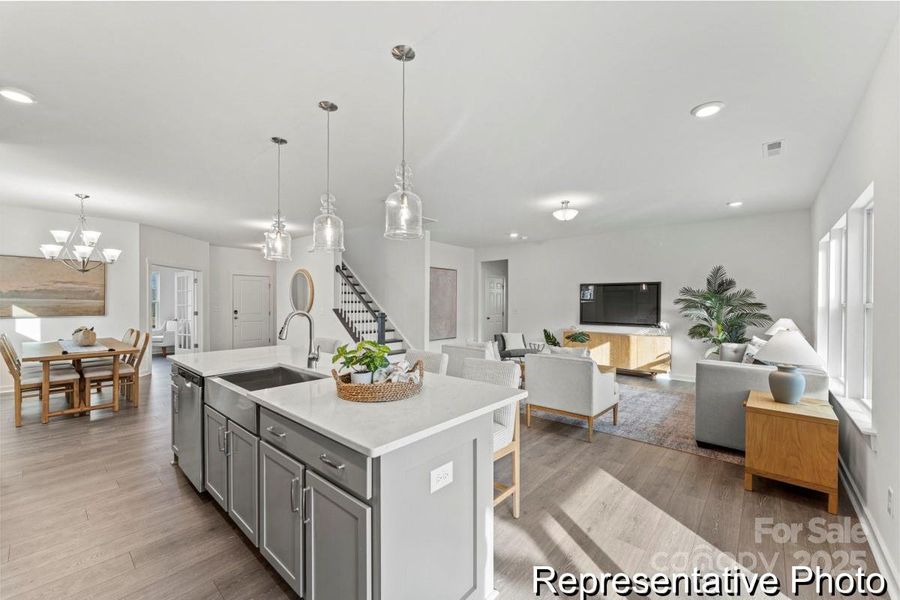 Furnished interior view inside a new home in Heritage Hall, Statesville (Image 4). Furnished interior view inside a new home in Heritage Hall, Statesville (Image 4).