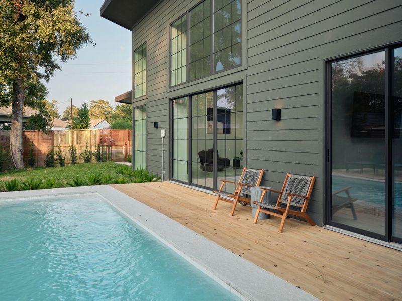 Seamless outdoor/indoor living experience.