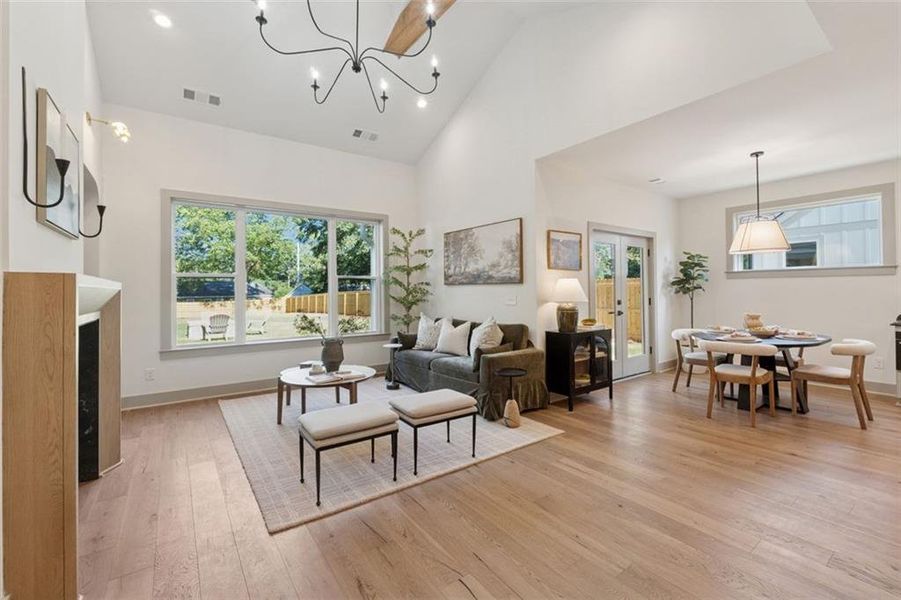 Furnished interior view inside a new home in , Marietta (Image 30).