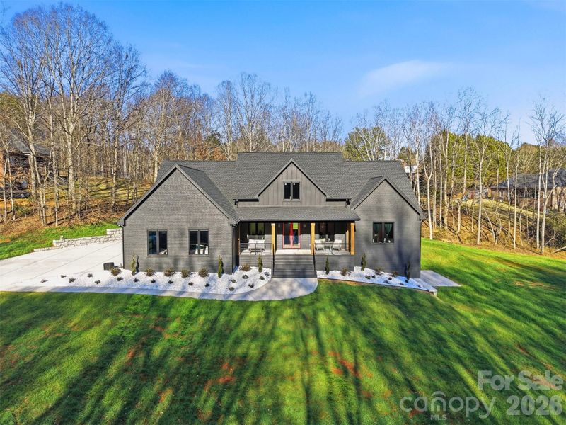 Front exterior of a new home in , Hickory, NC, highlighting curb appeal (Image 25).