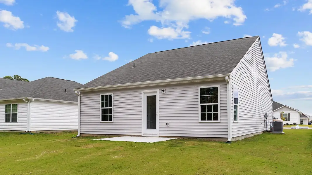 Exterior details and patio area of a home in Hobbs Farm, Ayden (Image 3).