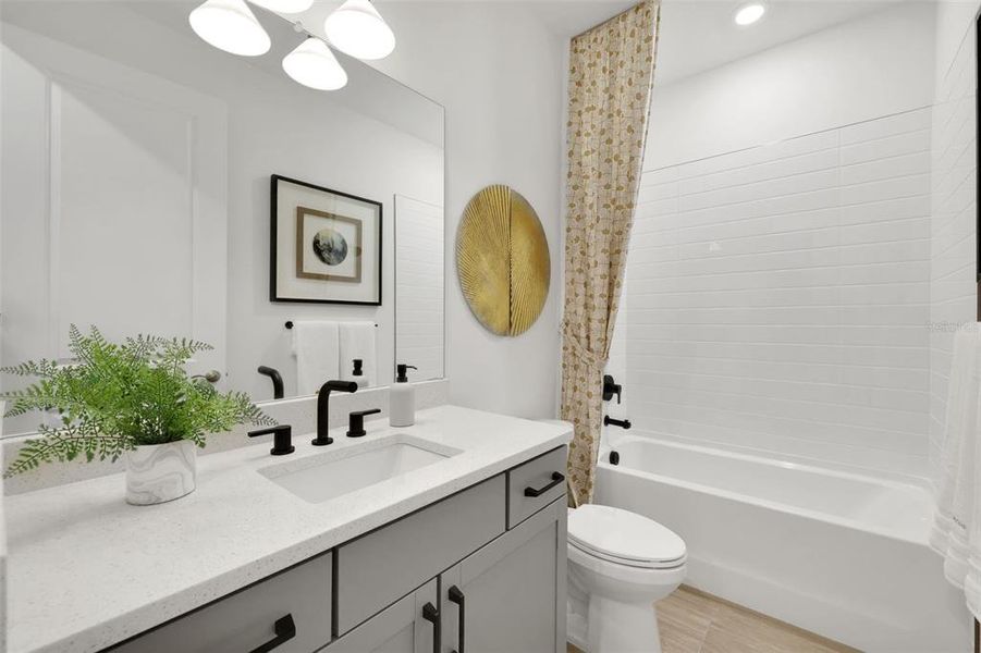 Furnished interior view inside a new home in Creekside Run at Babcock Ranch, Punta Gorda (Image 13).