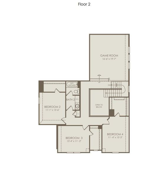 2D floor plan layout for the Wheeler by Pulte Homes in Nopal Valley, San Antonio, TX (Image 4). 2D floor plan layout for the Wheeler by Pulte Homes in Nopal Valley, San Antonio, TX (Image 4).