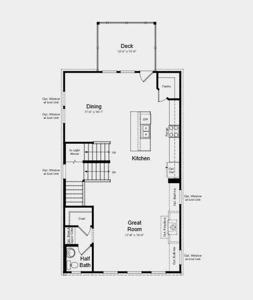 2D floor plan layout of this home in Rosewood Farm, Lawrenceville, GA (Image 3).