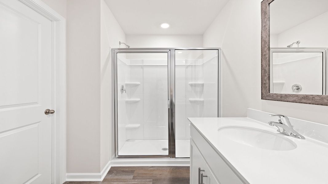 Furnished interior view inside a new home in Bentley Park, Greenwood (Image 12). Furnished interior view inside a new home in Bentley Park, Greenwood (Image 12).