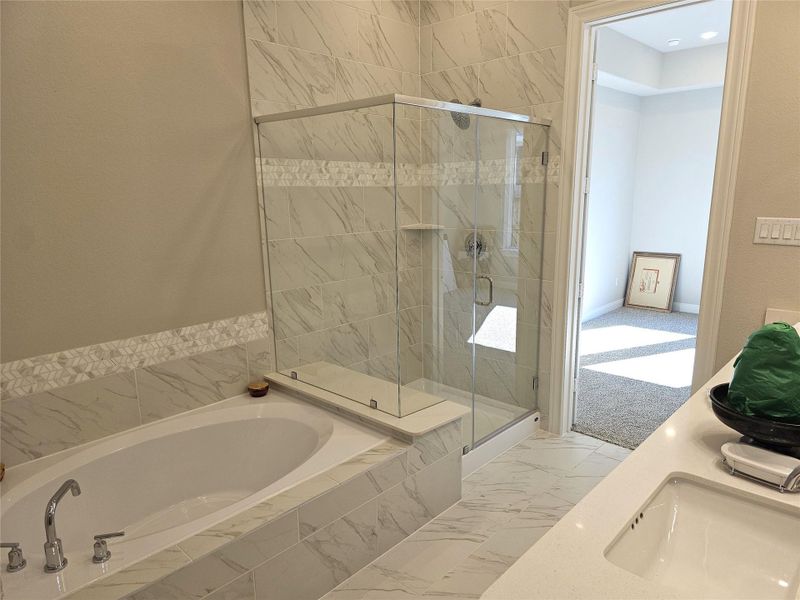 Furnished interior view inside a new home in Kemah Crossing - Luxe Series, Kemah (Image 17).