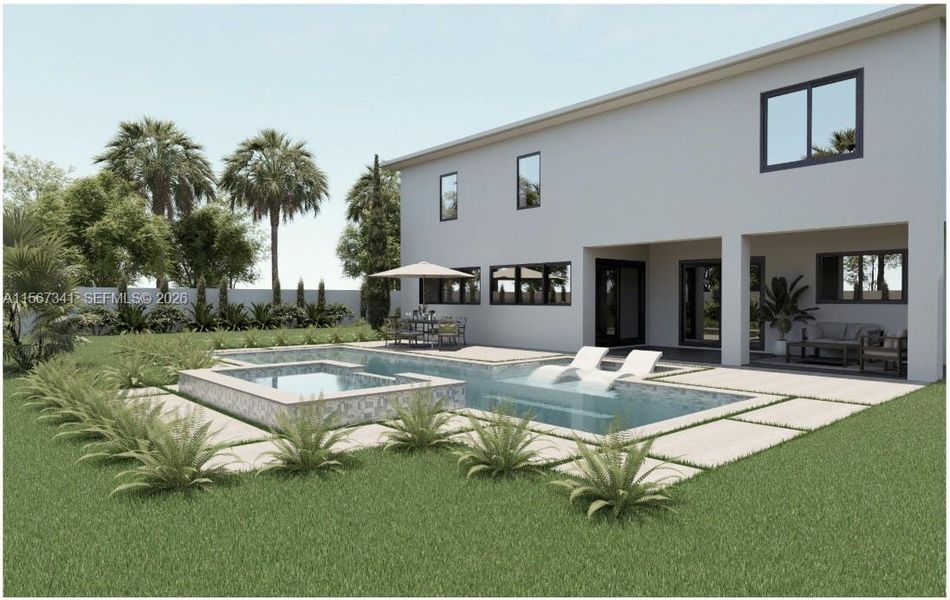 Exterior details and patio area of a home in , Davie (Image 3).