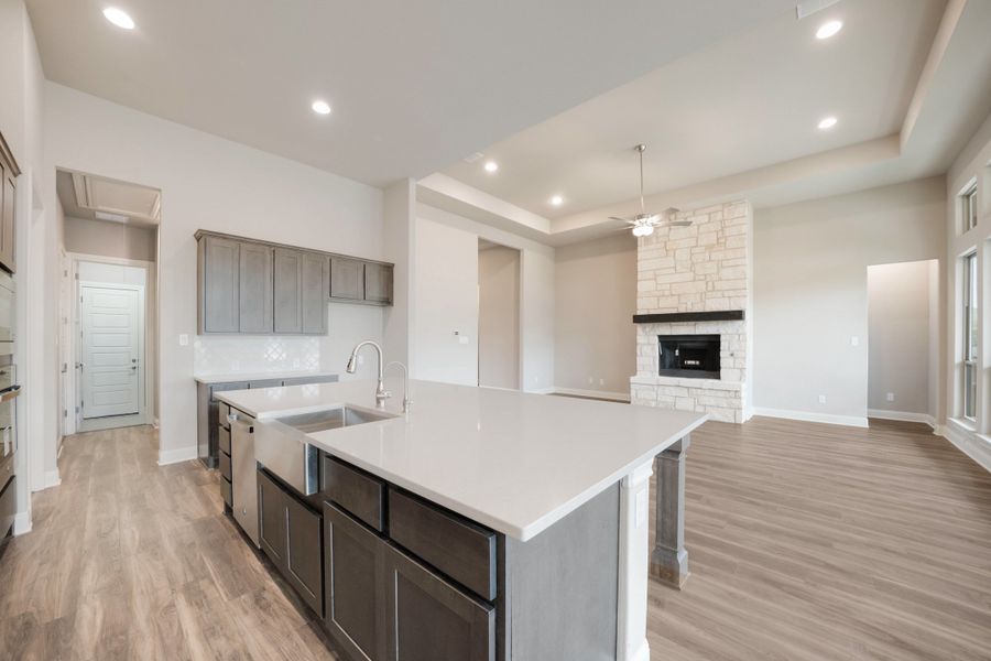 Representative furnished interior of a home built from the The Davinci by Whitestone Custom Homes in Johnson Ranch, Bulverde (Image 9).