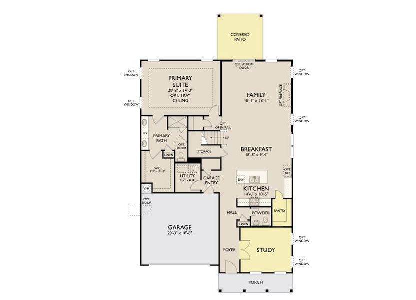 2D floor plan layout of this home in , Summerville, SC (Image 4).