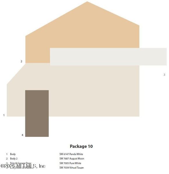 Sample of building materials used in homes in Panther Creek, Jacksonville (Image 3).