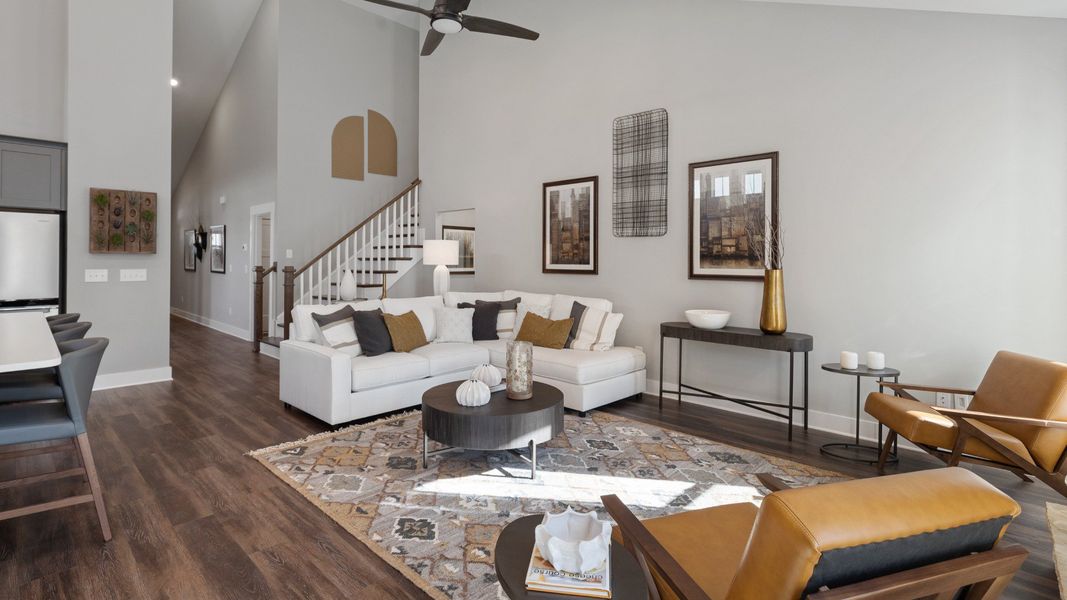Representative furnished interior of a home built from the Cooper 3 by DRB Homes in Mulberry Estates, Simpsonville (Image 6).