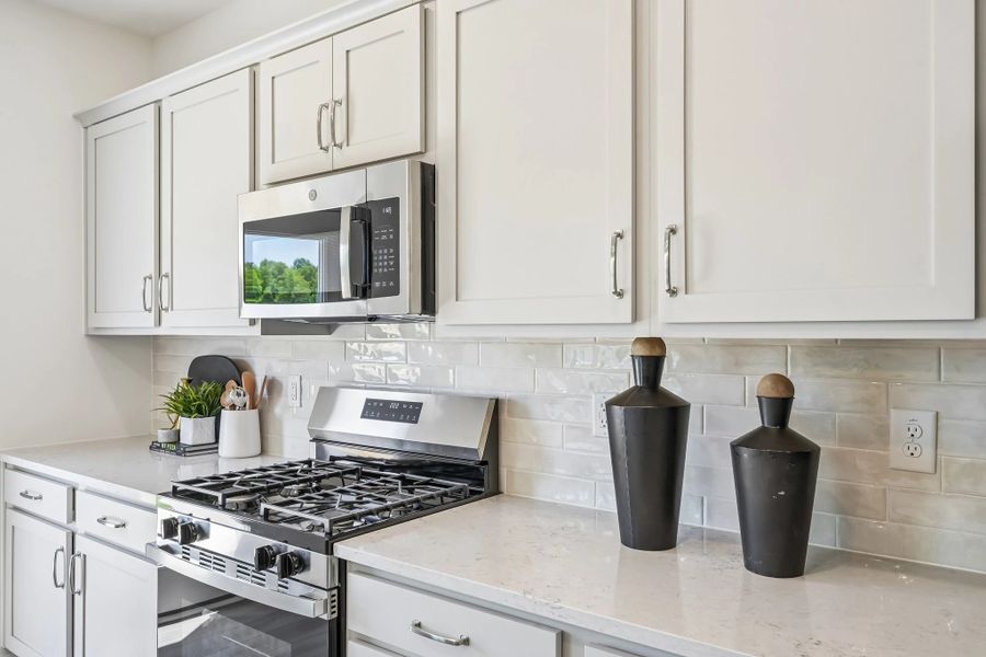 Furnished interior view inside a new home in Towns at Crescent Mills, Wilson's Mills (Image 15).