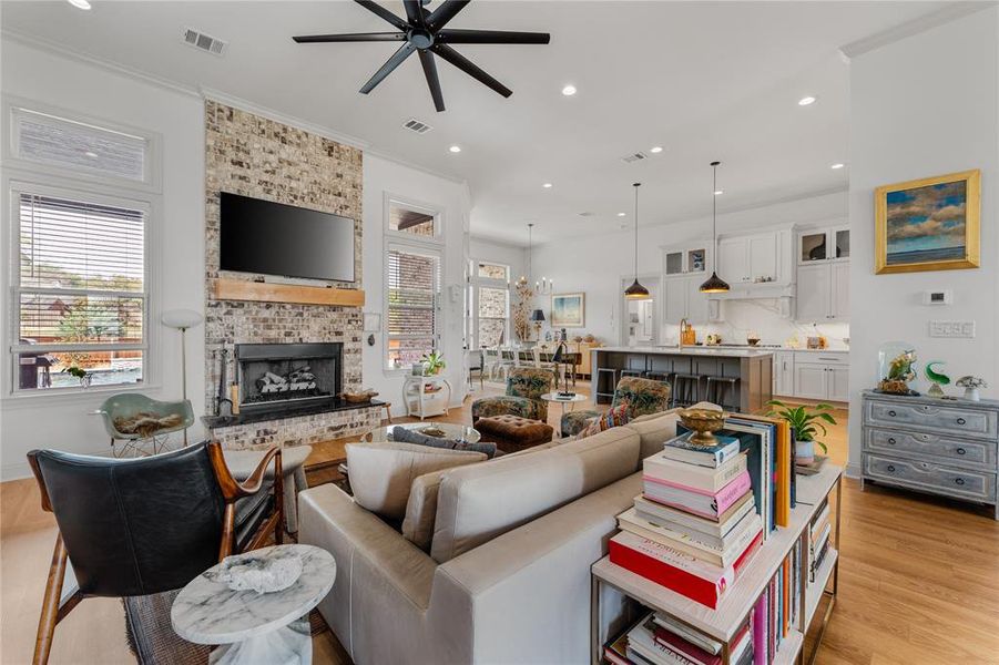 Furnished interior view inside a new home in , Woodway (Image 32).