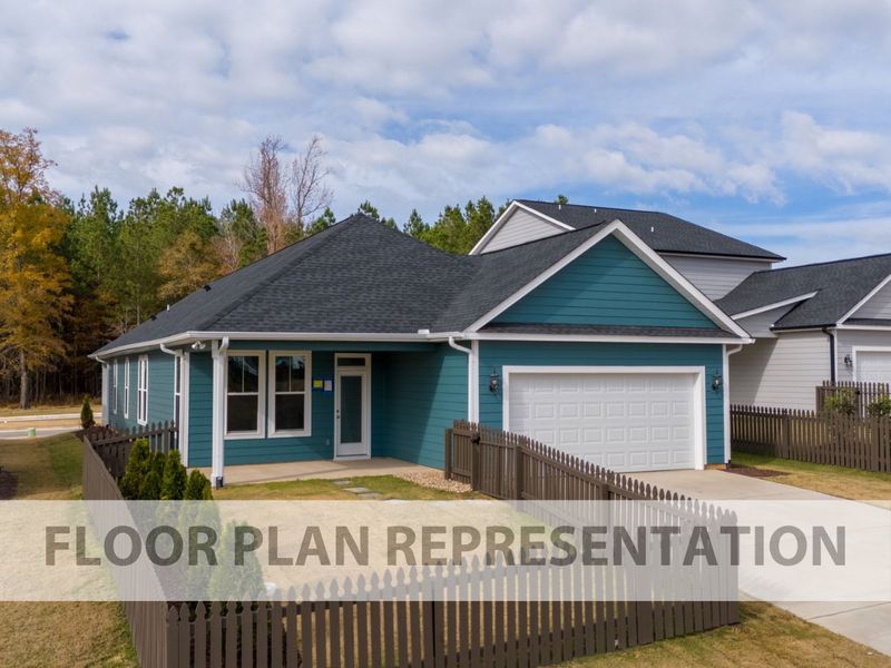 The Finch Plan | Back Exterior Floorplan Representation Photo The Finch Plan | Back Exterior Floorplan Representation Photo