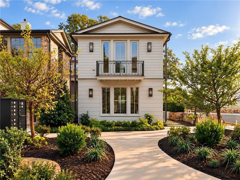 Front exterior of a new home in , Atlanta, GA, highlighting curb appeal (Image 24). Front exterior of a new home in , Atlanta, GA, highlighting curb appeal (Image 24).