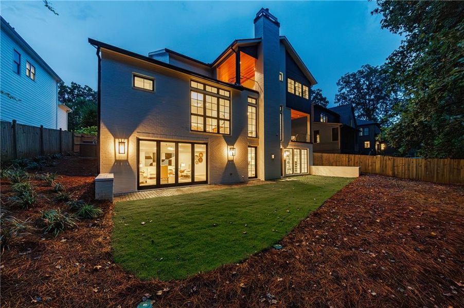 Exterior details and patio area of a home in , Atlanta (Image 45). Exterior details and patio area of a home in , Atlanta (Image 45).