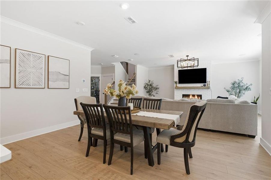 Furnished interior view inside a new home in , Flowery Branch (Image 35).