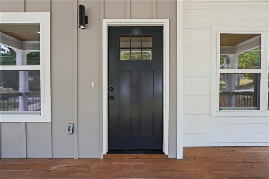 Exterior details and patio area of a home in , Atlanta (Image 2). Exterior details and patio area of a home in , Atlanta (Image 2).
