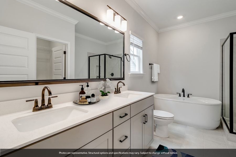 Furnished interior view inside a new home in Indigo at Abbey Preserve, Wilmington (Image 11).