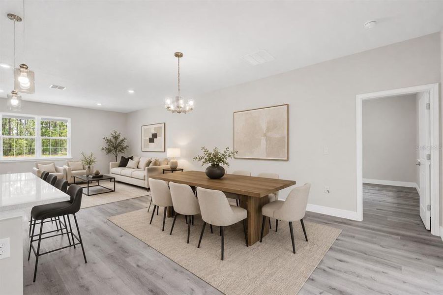 Furnished interior view inside a new home in , Citrus Springs (Image 18).