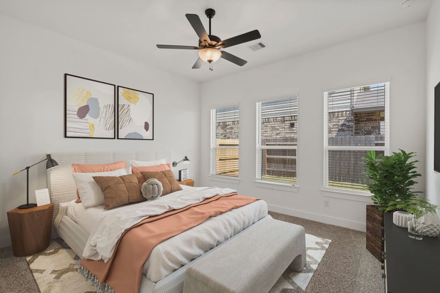 Representative furnished interior of a home built from the Greenville by Chesmar Homes in Wood Leaf Reserve, Tomball (Image 9).