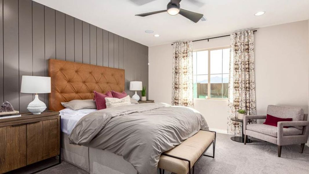 Representative furnished interior of a home built from the Winsor by Taylor Morrison in Paradisi Discovery Collection, Surprise (Image 13).