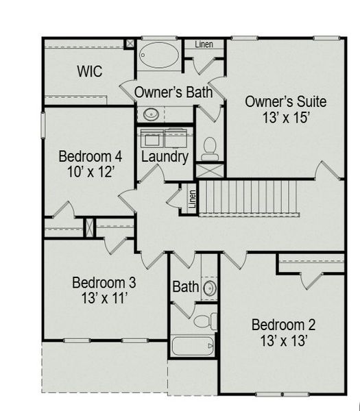 2D floor plan layout of this home in Catawba Trace, Catawba, NC (Image 4). 2D floor plan layout of this home in Catawba Trace, Catawba, NC (Image 4).