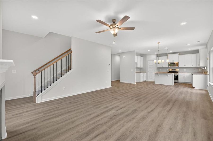 Spacious, unfurnished interior of a new home in Garrett Preserve, Douglasville (Image 56).