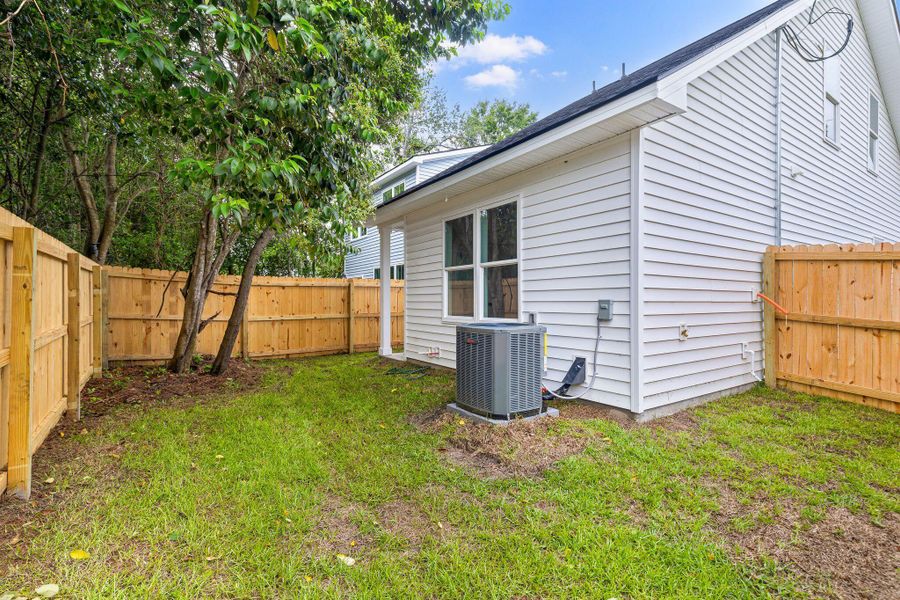 Exterior details and patio area of a home in , North Charleston (Image 26).
