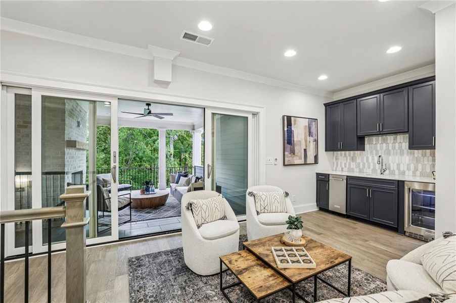 Furnished interior view inside a new home in 1858 Downtown Alpharetta, Alpharetta (Image 26). Furnished interior view inside a new home in 1858 Downtown Alpharetta, Alpharetta (Image 26).