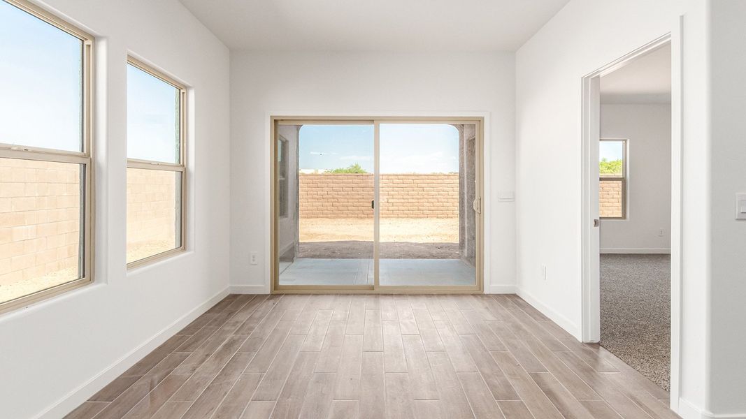 Representative unfurnished interior of a home built from the Baxter by D.R. Horton in The Oasis at Rocking K, Vail (Image 23).
