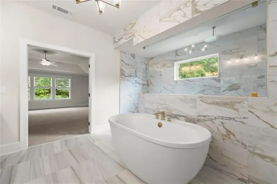 Furnished interior view inside a new home in , Flowery Branch (Image 41).