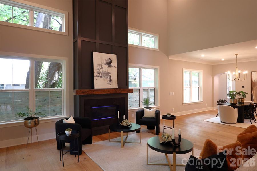 Furnished interior view inside a new home in , Charlotte (Image 7). Furnished interior view inside a new home in , Charlotte (Image 7).