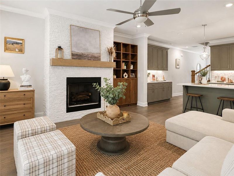 Furnished interior view inside a new home in , Johns Creek (Image 37).