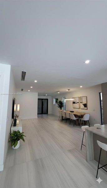 Furnished interior view inside a new home in , Miami (Image 6).