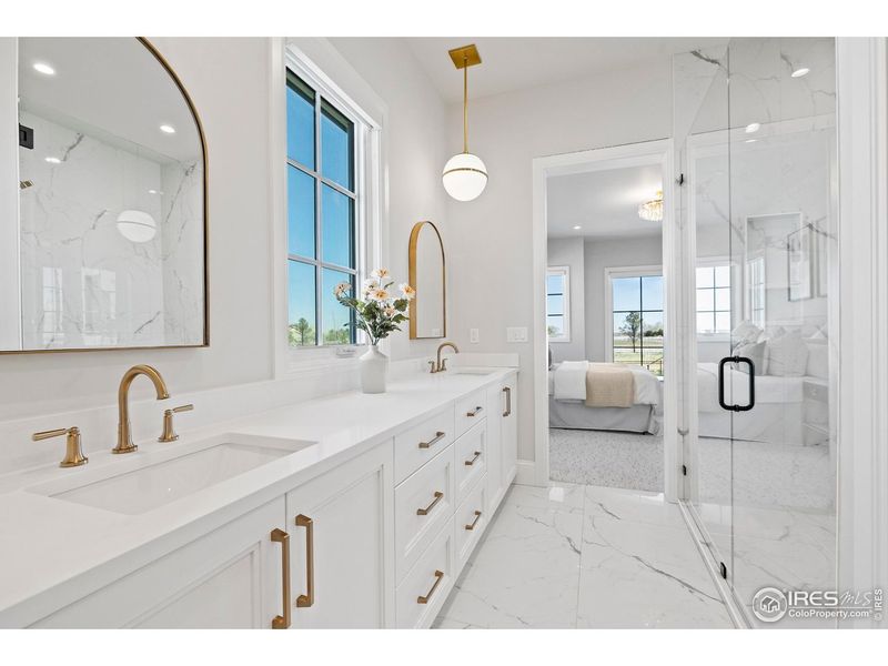 Furnished interior view inside a new home in , Fort Collins (Image 34).