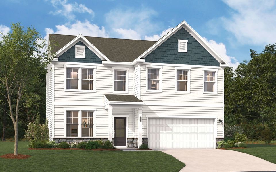 Representative exterior photo of a completed home built from the The Kershaw by Stanley Martin Homes in Riverside Ridge, Lawrenceville, GA (Image 99).