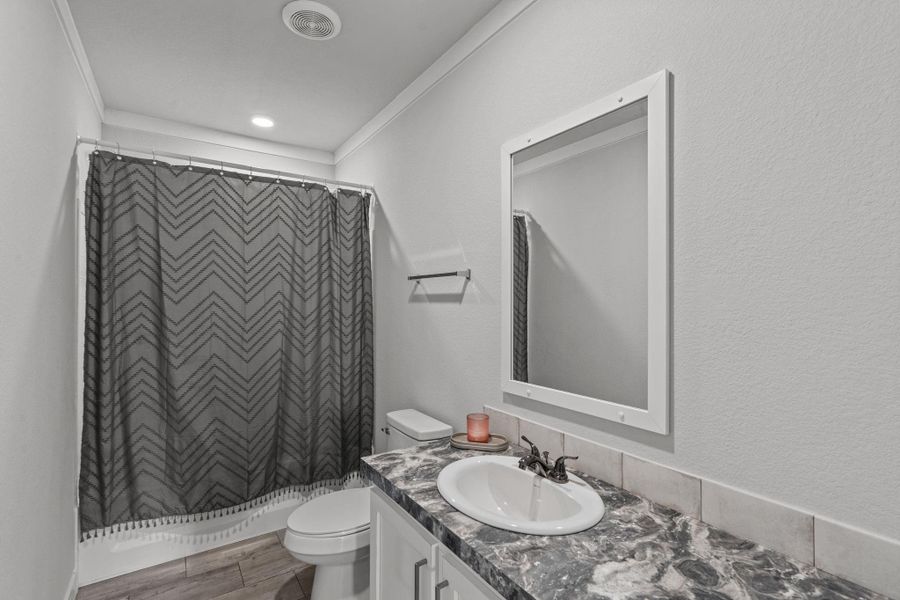 Furnished interior view inside a new home in , Santa Fe (Image 24).