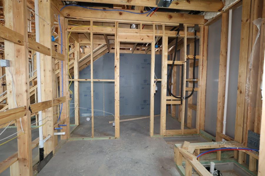 In-progress construction of a new home in Bridgeland Central: Emerald Heights - Enclave Collection, Cypress, TX (Image 18).