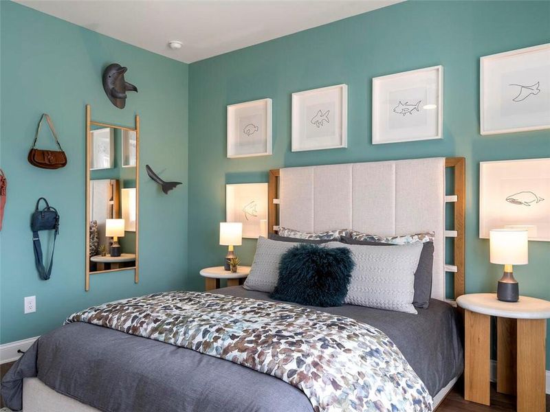 Furnished interior view inside a new home in , Suwanee (Image 64).