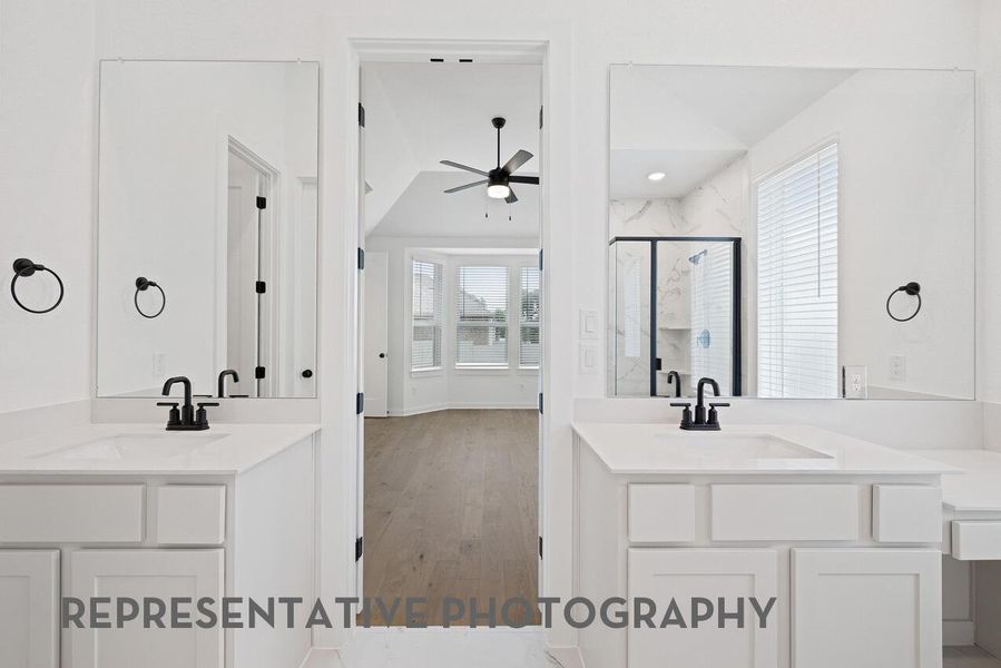 Furnished interior view inside a new home in Wolf Ranch, Georgetown (Image 9).