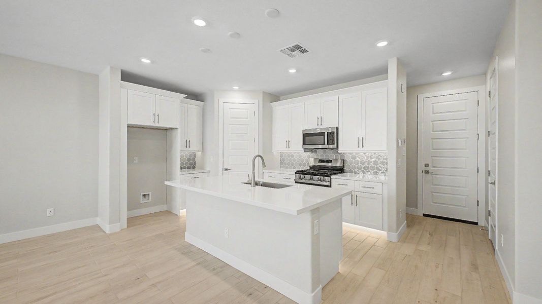 Furnished interior view inside a new home in Surprise City Center, Surprise (Image 8). Furnished interior view inside a new home in Surprise City Center, Surprise (Image 8).