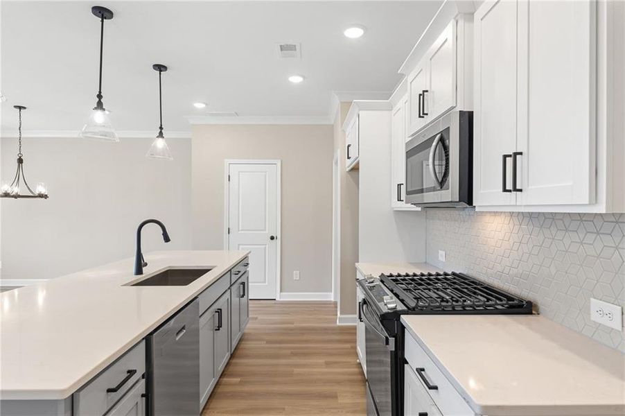 Furnished interior view inside a new home in River Walk Place, Lawrenceville (Image 8).