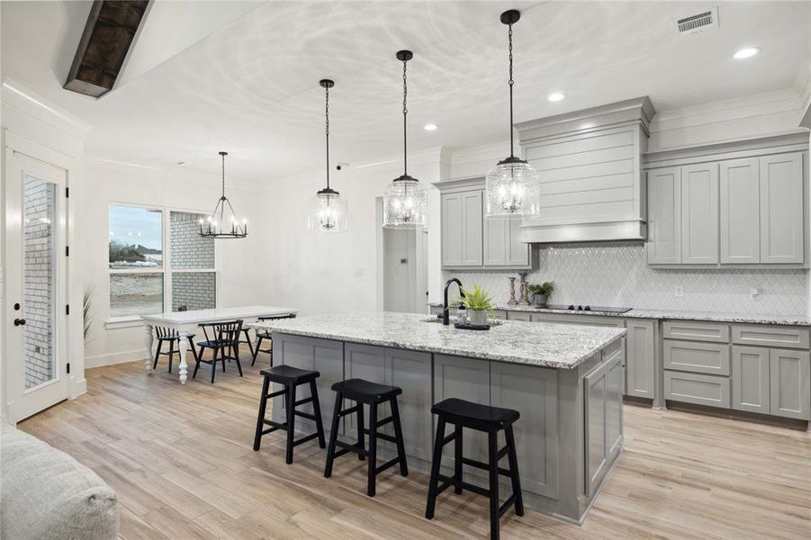 Furnished interior view inside a new home in Vintage Oaks, Weatherford (Image 10).