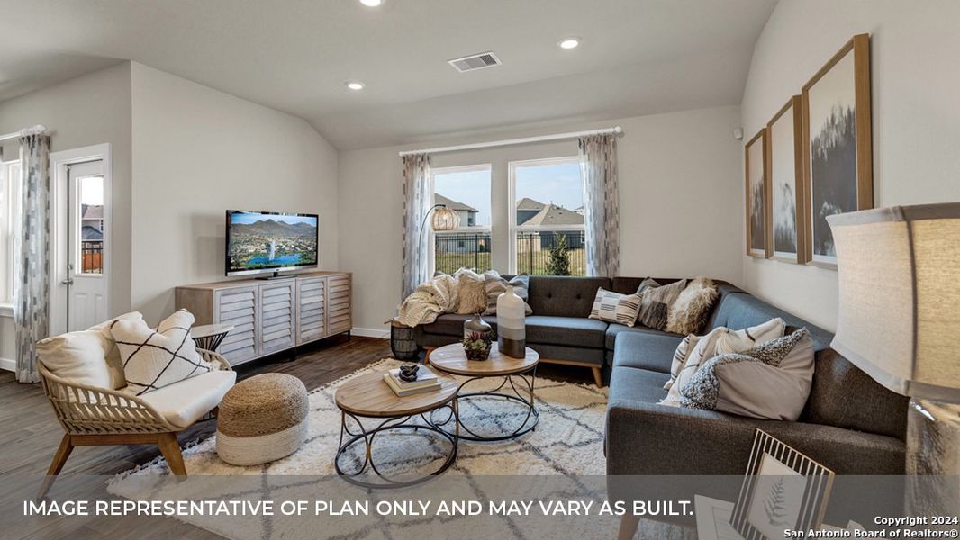 Furnished interior view inside a new home in Trace, San Marcos (Image 10).