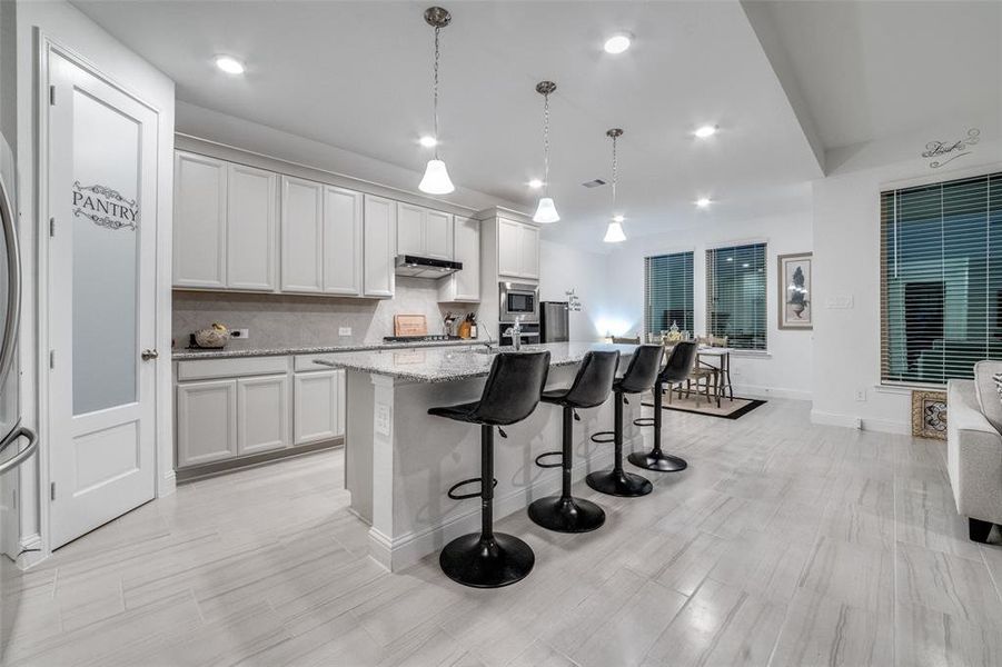 GOURMET KITCHEN - 8' PANTRY DOOR W/FROSTED GLASS